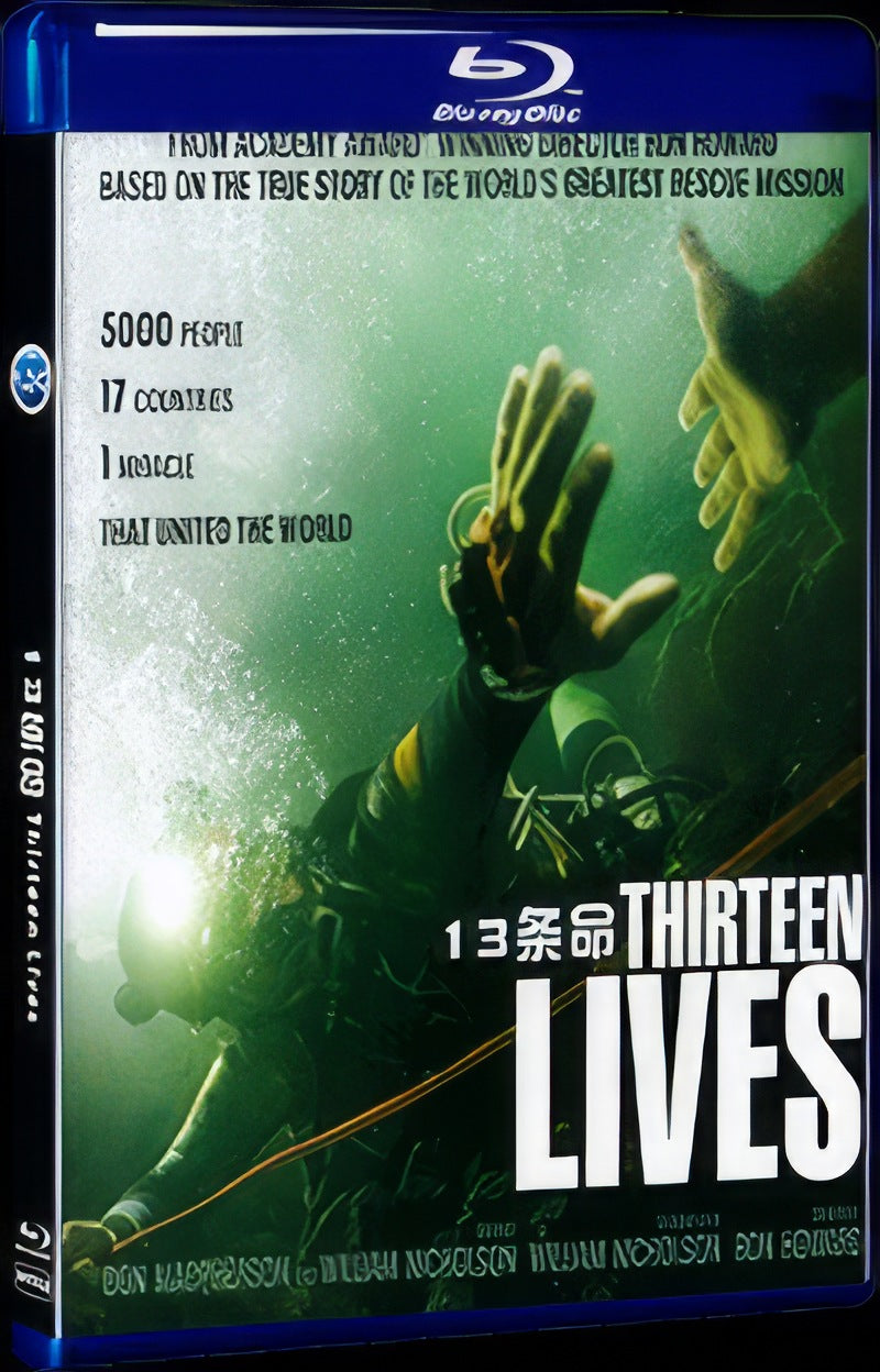 Thirteen Lives (2022) Movie 1-Disc Box Set for Gift Collection Blu-ray