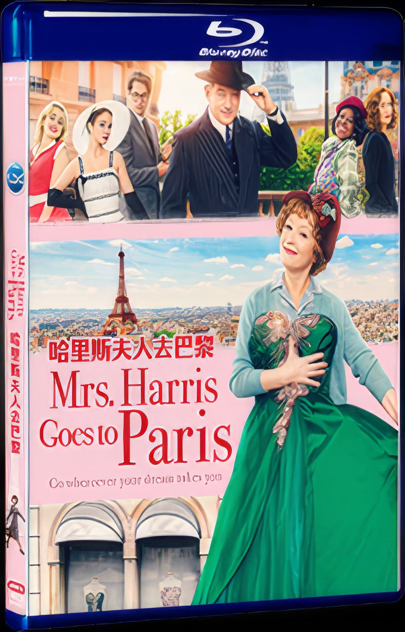 2022 Mrs Harris Goes to Paris Movie 1-Disc Box Set for Gift Collection Blu-ray