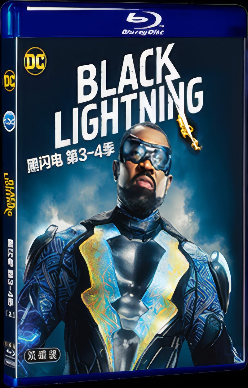 2021 Black Lightning Season 3+4 Movie 4-Disc Box Set for Gift Collection Blu-ray