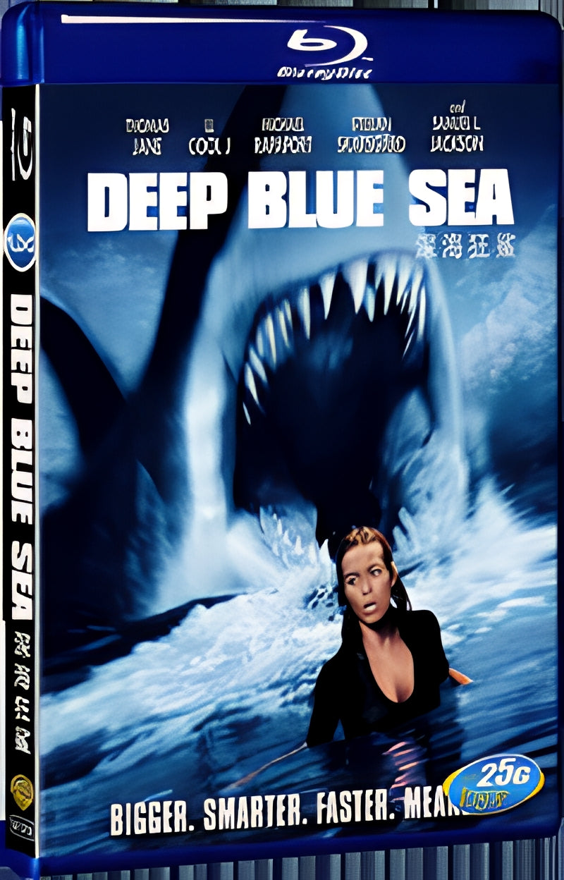 1999 Deep Blue Sea 1080P for Gift 1-Disc All RegionPlay Seal Box Blu-ray