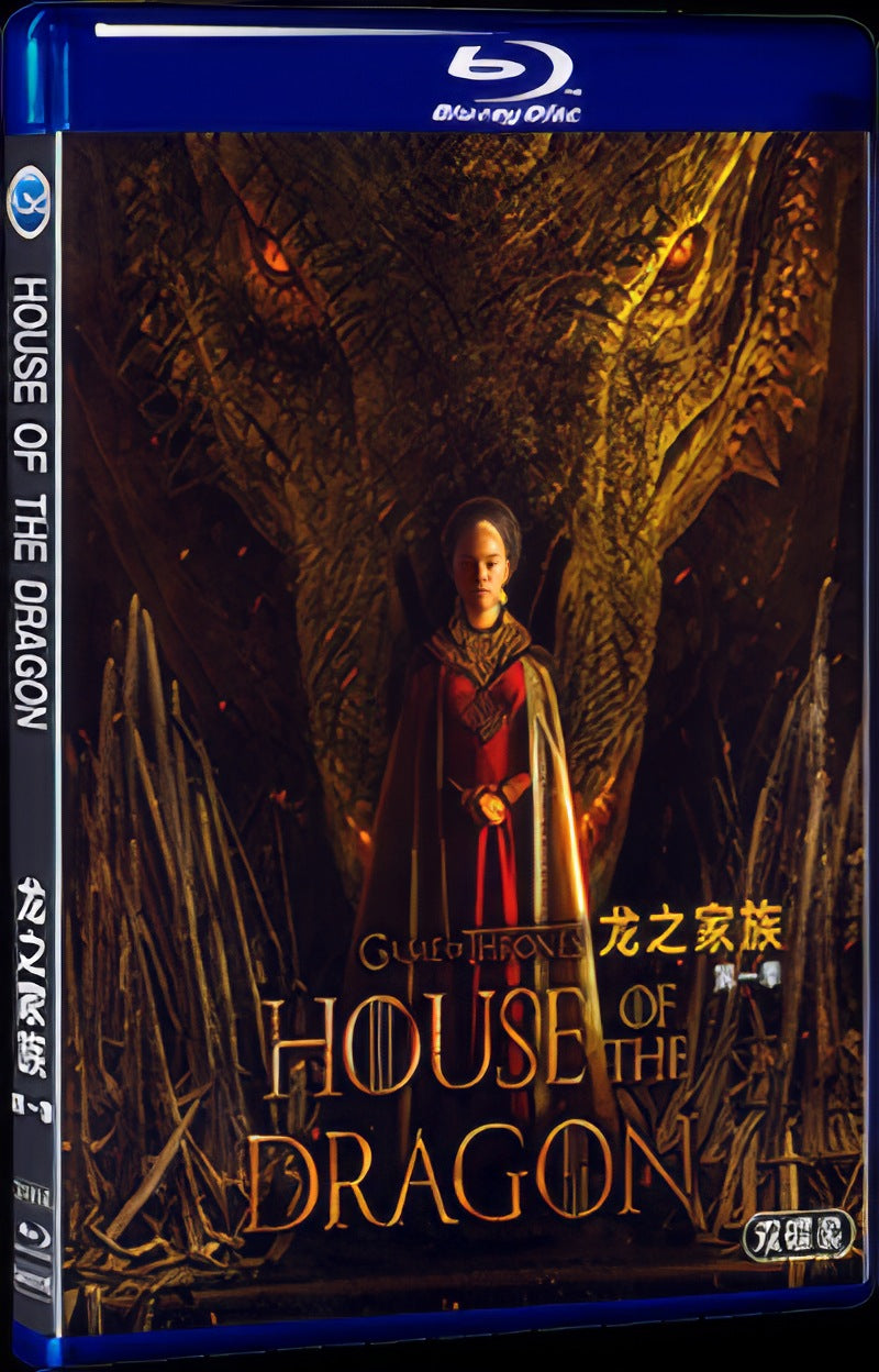 2022 House of the Dragon Season 1 Movie 2-Disc Box Set for Gift Collection Blu-ray