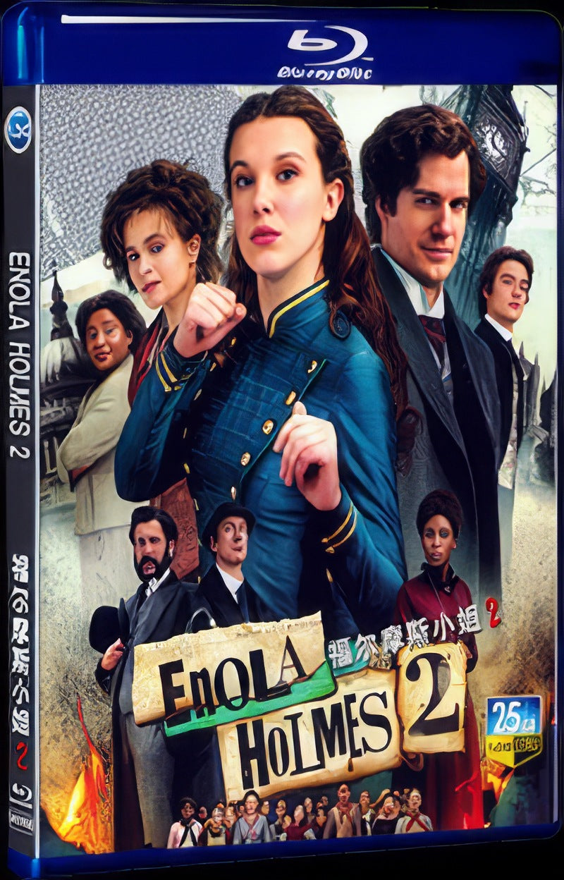2022 Enola Holmes 2 Movie 1-Disc Box Set for Gift Collection Blu-ray