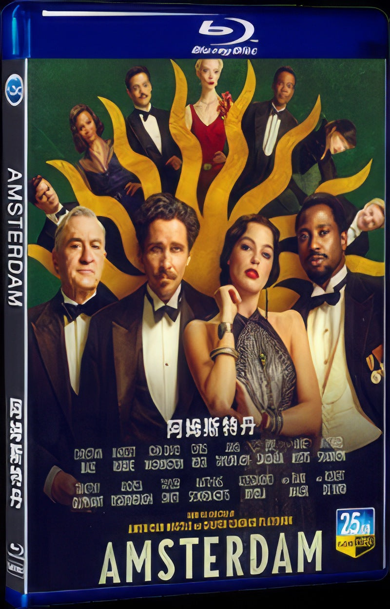 2022 Amsterdam Movie 1-Disc Box Set for Gift Collection Blu-ray