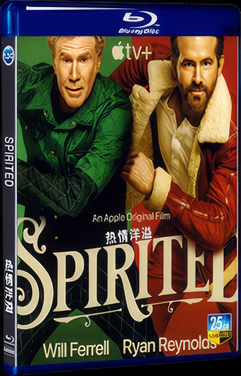 2022 Spirited Movie 1-Disc Box Set for Gift Collection Blu-ray