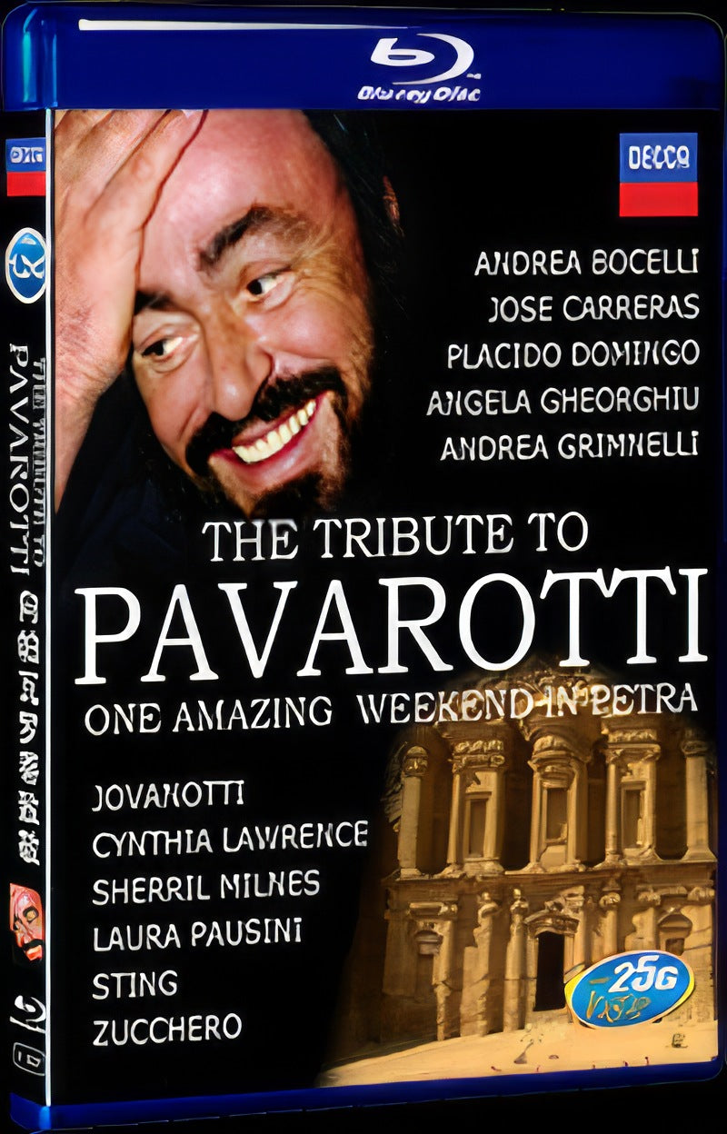 2009 The Tribute to Pavarotti Movie 1-Disc Box Set for Gift Collection Blu-ray