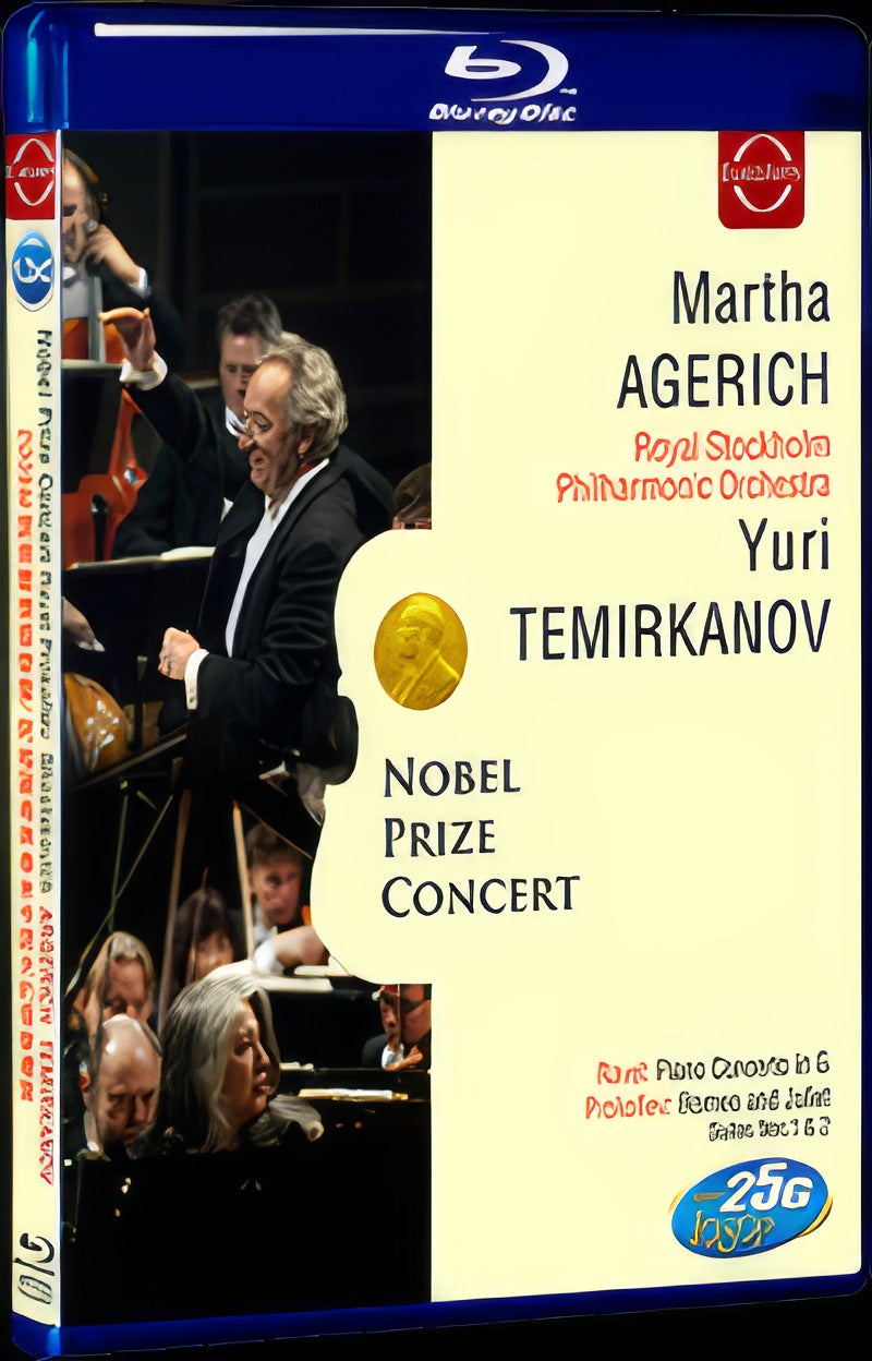 Nobel Prize Concert 2009: Martha Argerich Yuri Temirkanov 1-Disc Royal Stockholm Philharmonic Orchestra for Gift Blu-ray