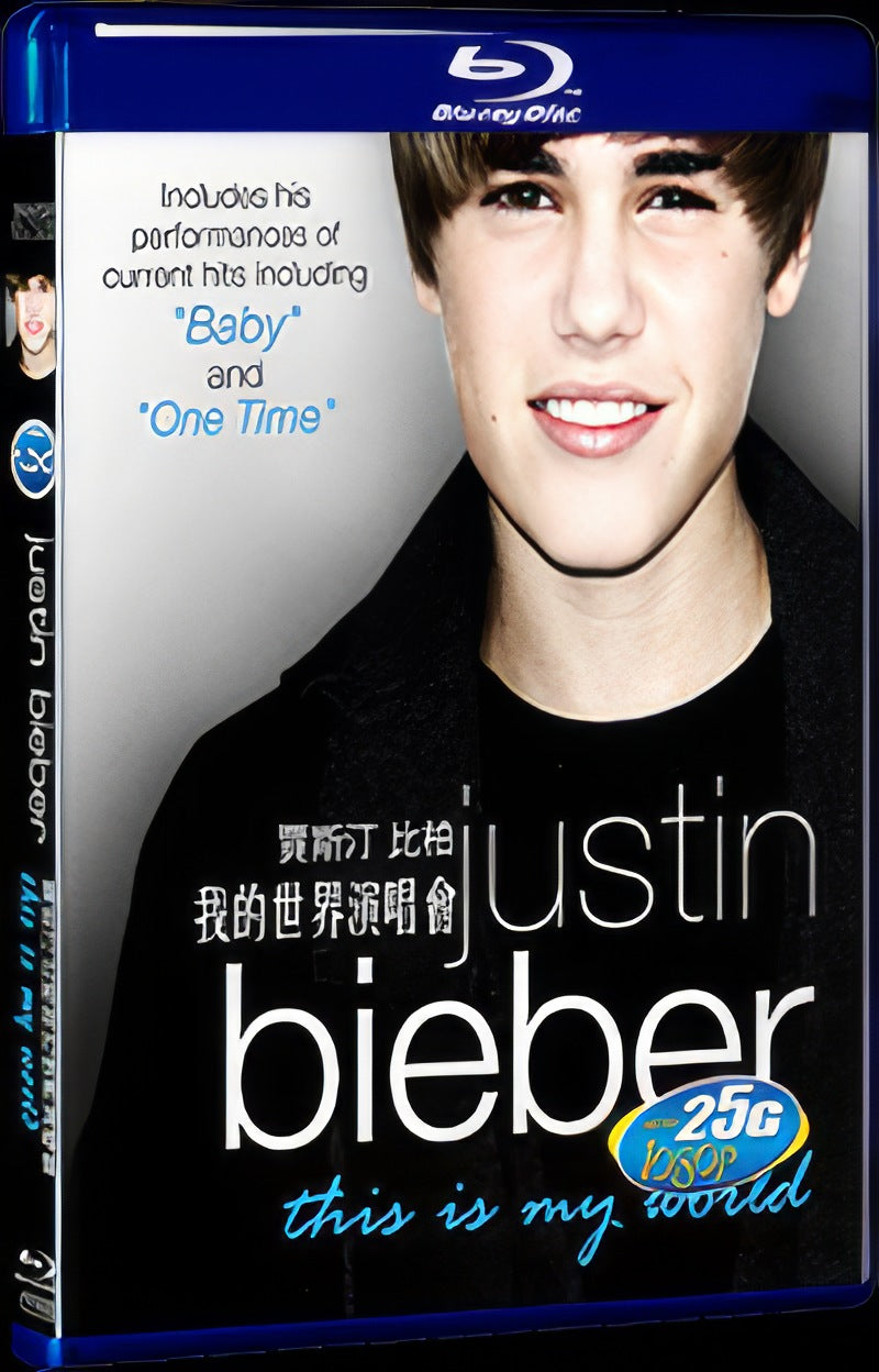 2011 Justin Bieber-this is my world Movie 1-Disc Box Set for Gift Collection Blu-ray