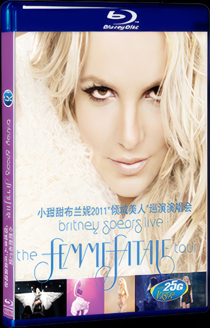 2011 Britney Spears' 2011 "Beautiful City" Tour Concert Movie 1-Disc Box Set for Gift Collection Blu-ray