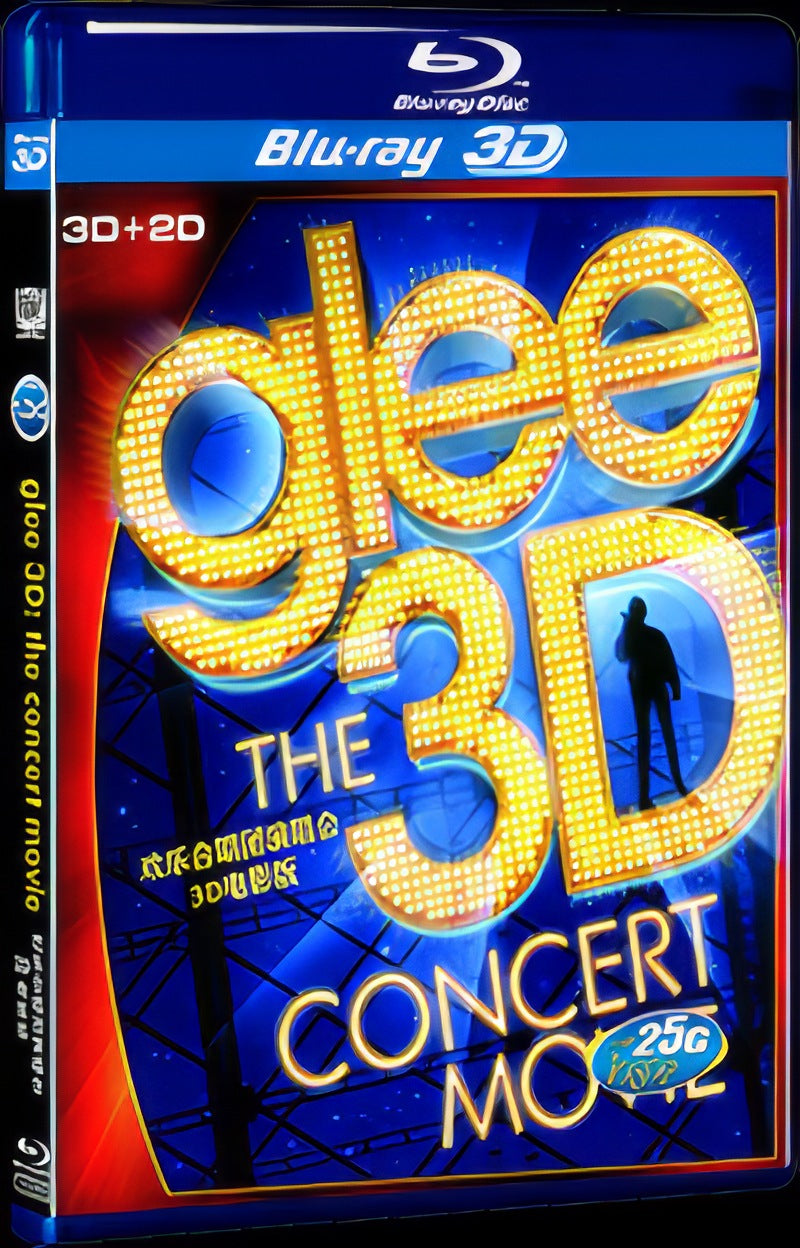 2011 Glee: 3D Movie Version of Concert Movie 1-Disc Box Set for Gift Collection Blu-ray