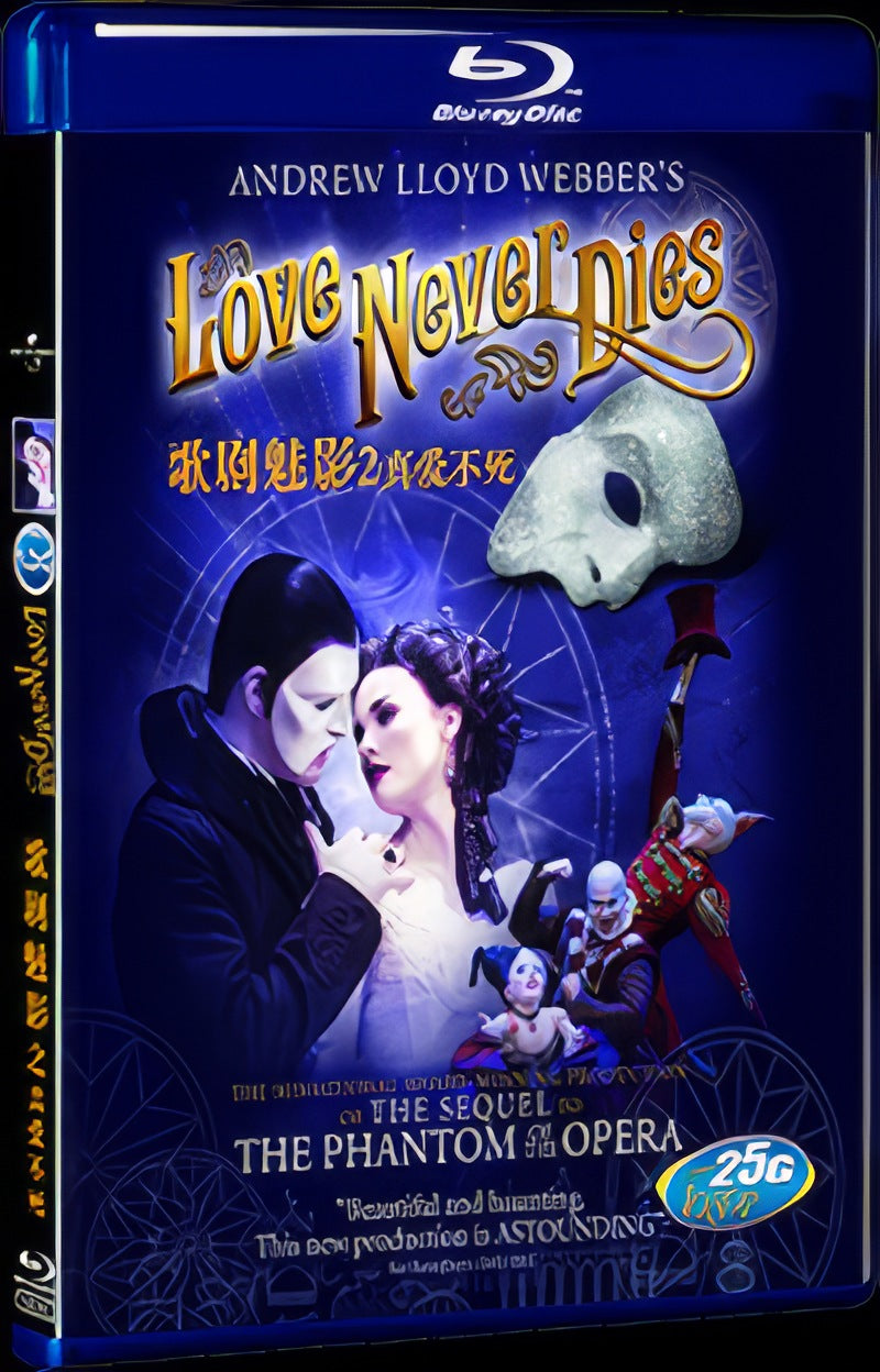 Love Never Dies Movie 1-Disc Box Set for Gift Collection Blu-ray
