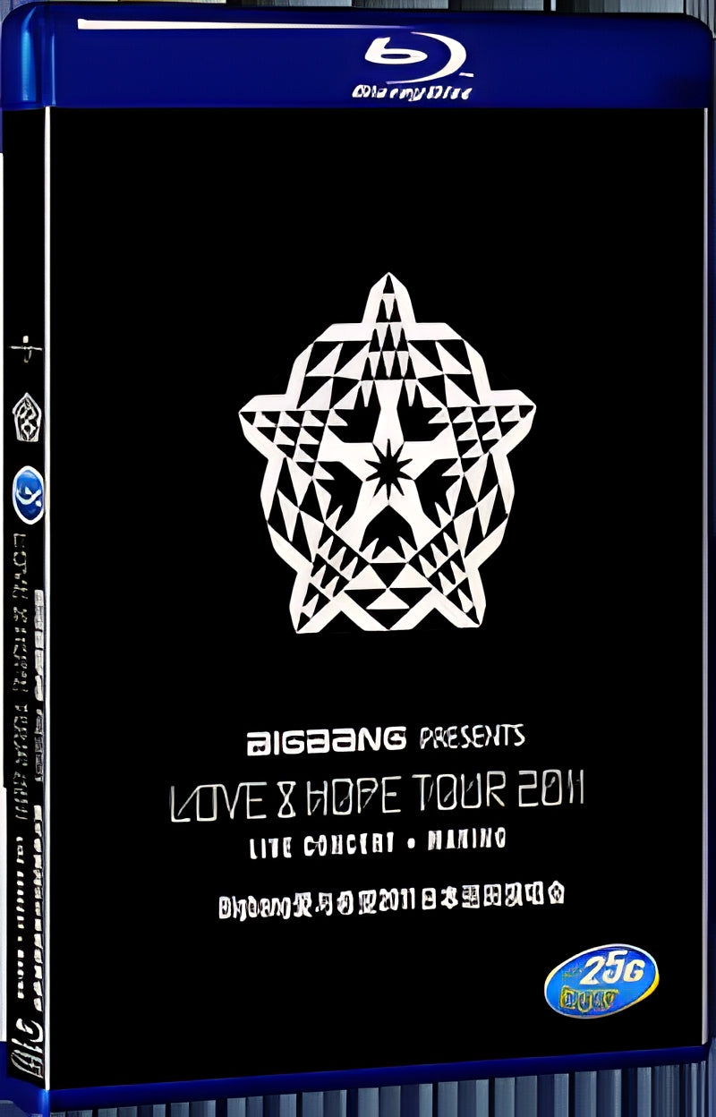 Bigbang PRESENTS LOVE HOPE TOUR 2011 LIVE CONCERT+MAKING 1080P for Gift 1-Disc All RegionPlay Seal Box Blu-ray