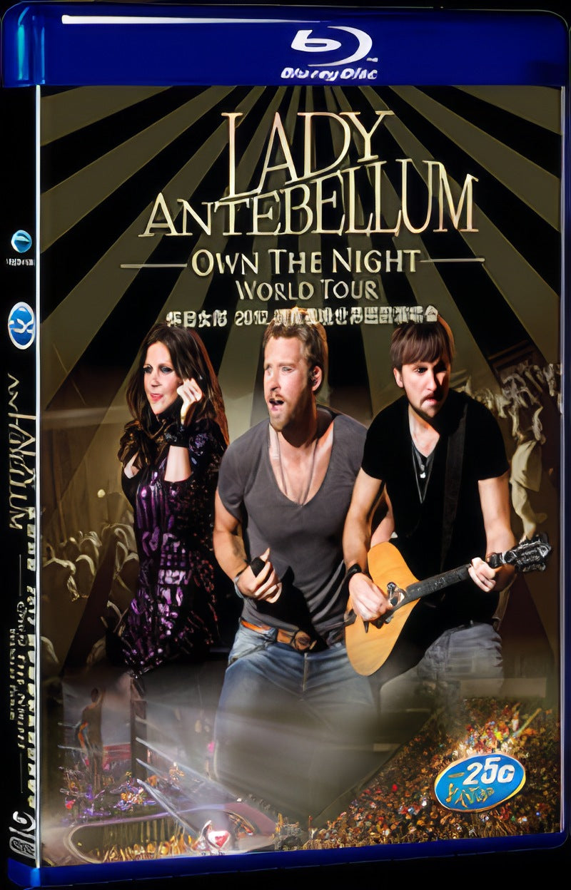 Nostalgic Lady Antebellum 2012 has a world tour at night Movie 1-Disc Box Set for Gift Collection Blu-ray