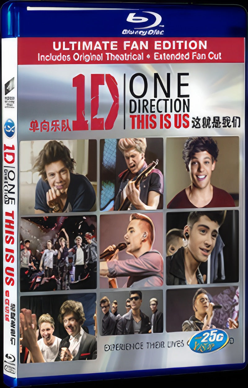 One Direction: This Is Us Movie 1-Disc Box Set for Gift Collection Blu-ray