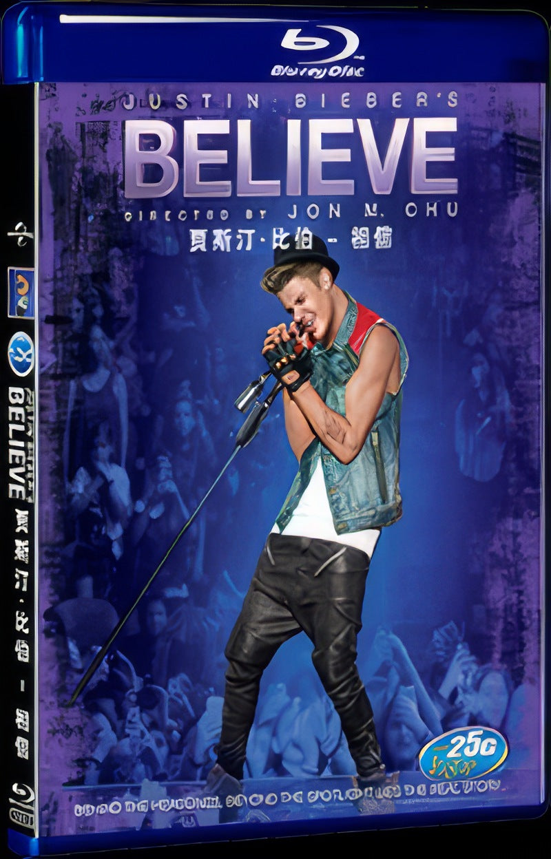 Justin Bieber's Believe Movie 1-Disc Box Set for Gift Collection Blu-ray