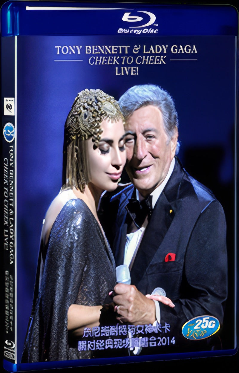 Music diva Gaga and jazz superstar Tony Bennett joint concert 2014 Movie 1-Disc Box Set for Gift Collection Blu-ray