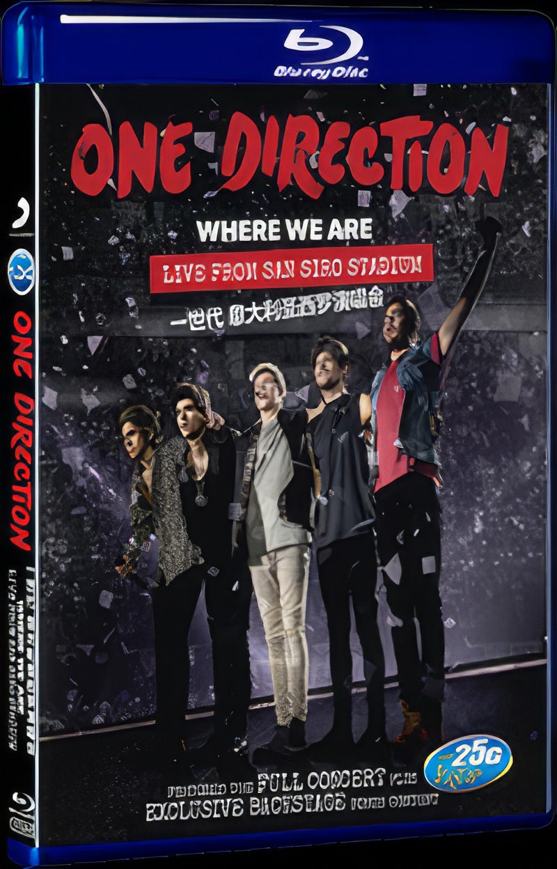 2014 One Direction: 'Where We Are' Live from San Siro Stadium (2014) Movie 1-Disc Box Set for Gift Collection Blu-ray