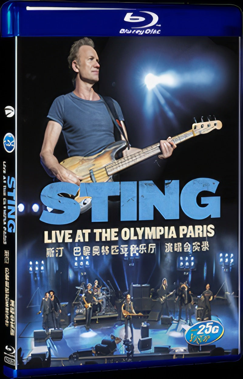 STING LIVE AT THE OLYMPIA PARIS (2017) Movie 1-Disc Box Set for Gift Collection Blu-ray