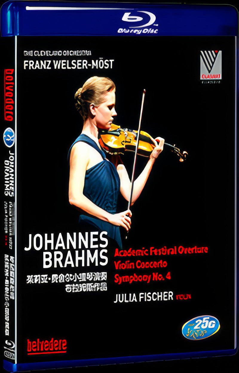 2018 Julia Fisher's violin performance Movie 1-Disc Box Set for Gift Collection Blu-ray
