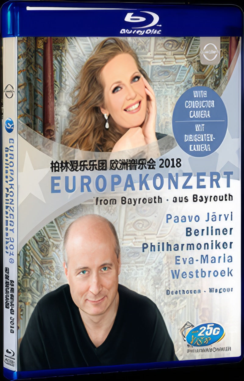 2018 Berlin Philharmonic Orchestra European Concert 2018 Movie 1-Disc Box Set for Gift Collection Blu-ray