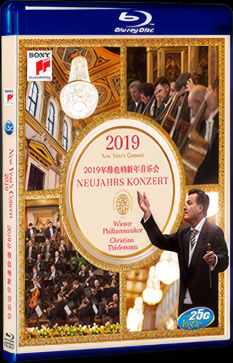 2018 2019 Vienna New Year's Concert Movie 1-Disc Box Set for Gift Collection Blu-ray