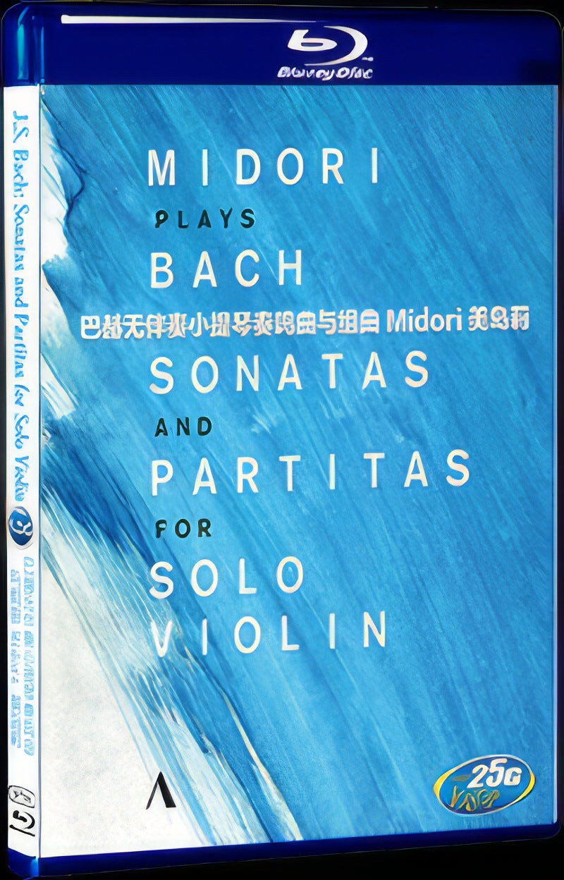 2016 Bach's Unaccompanied Violin Sonata and Suite Midori by Mari Mishima Movie 1-Disc Box Set for Gift Collection Blu-ray