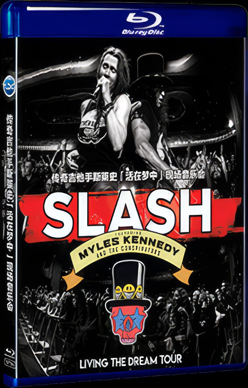 2019 Slash Featuring Myles Kennedy and The Conspirators: Living the Dream Tour Movie 1-Disc Box Set for Gift Collection Blu-ray
