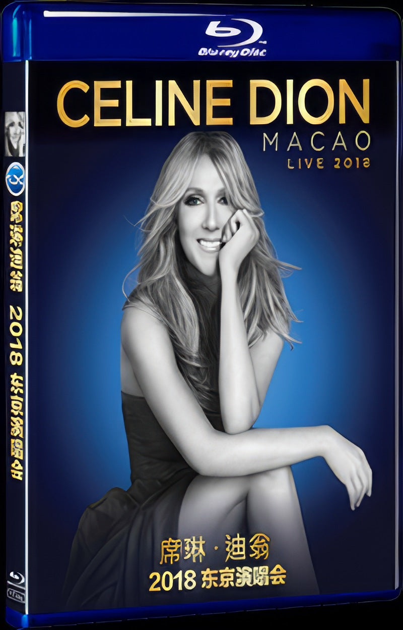 2018 Celine Dion 2018 Tokyo Concert Movie 1-Disc Box Set for Gift Collection Blu-ray
