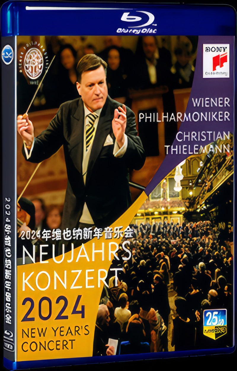 2024 2024 Vienna New Year's Concert Movie 1-Disc Box Set for Gift Collection Blu-ray