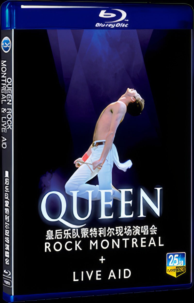 2007 Queen Rock Montreal & Live Aid Movie 1-Disc Box Set for Gift Collection Blu-ray